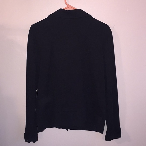 Alfani Black Zip Up Jacket - Picture 3 of 6